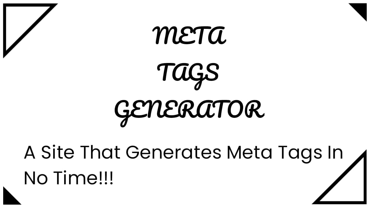Meta Tags Generator